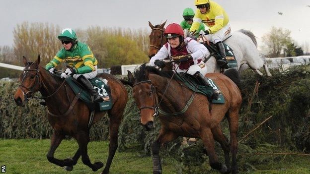 Action from the 2012 Grand National