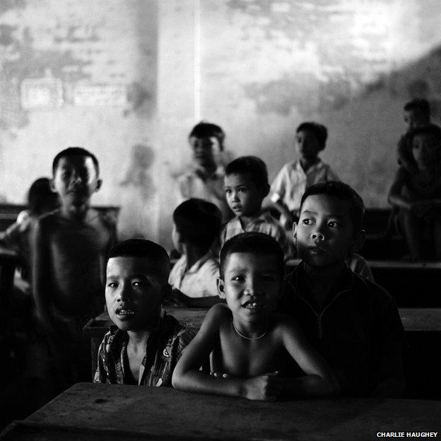 Vietnamese children in a school