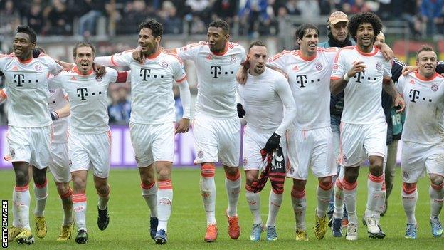 Bayern Munich celebrate