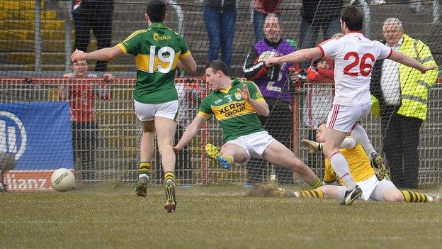 Tyrone were beaten by a point by Kerry