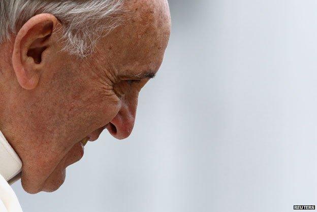 Pope Francis, photographed on 7 April, 2013