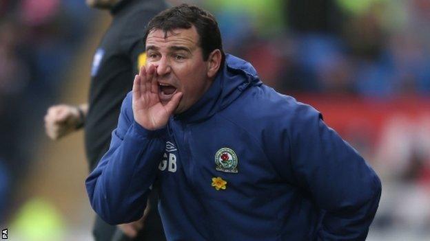 Blackburn caretaker manager Gary Bowyer