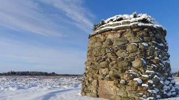 Monument at Culloden Battlefield