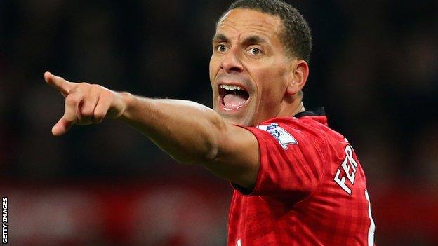 Manchester United defender Rio Ferdinand