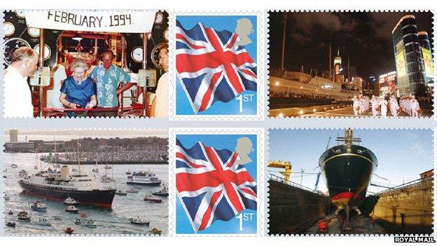 Royal Yacht Britannia stamps