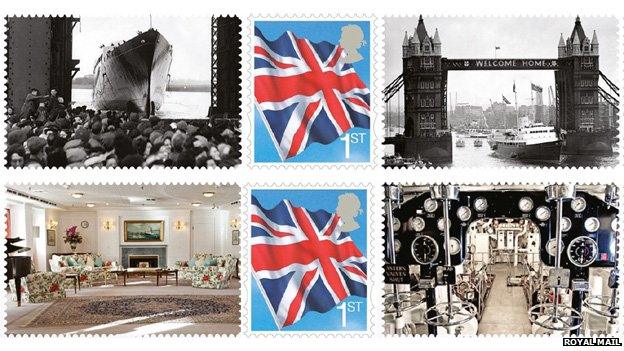 Royal Yacht Britannia stamps