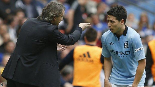 Roberto Mancini & Samir Nasri