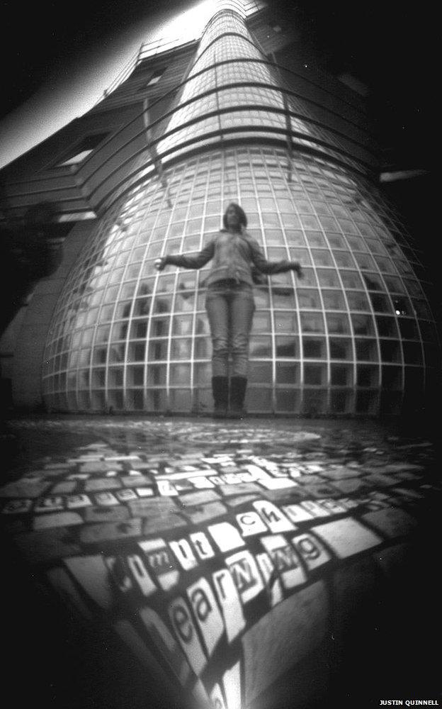 Taken using a beer can pinhole camera