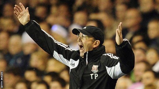 Stoke City manager Tony Pulis