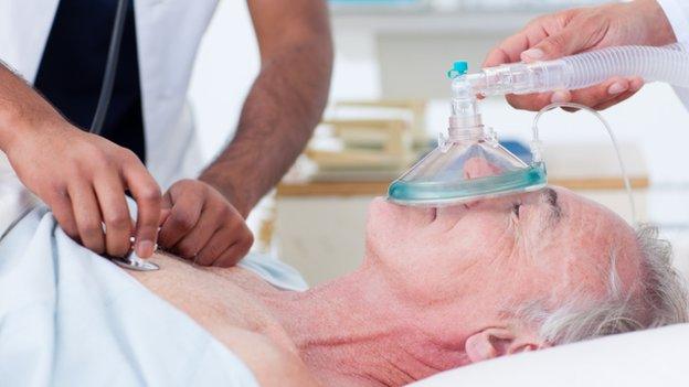 A man receiving CPR