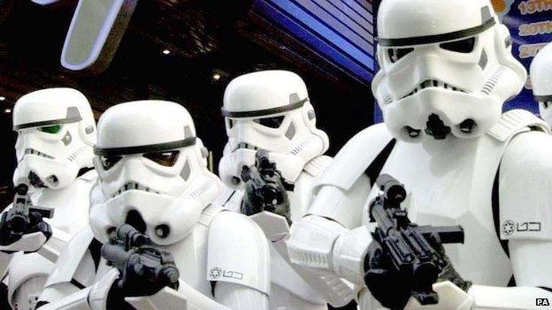 A group of Stormtroopers