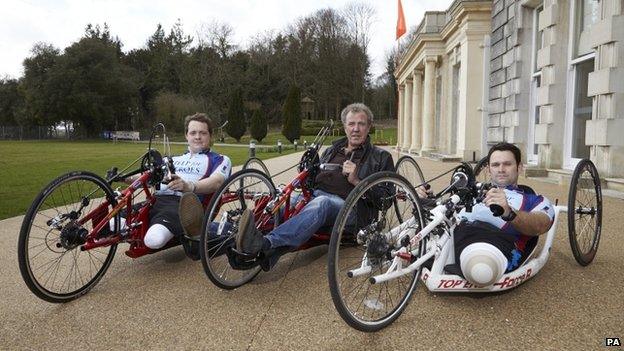 Jeremy Clarkson (c) at Tidworth House, Wiltshire