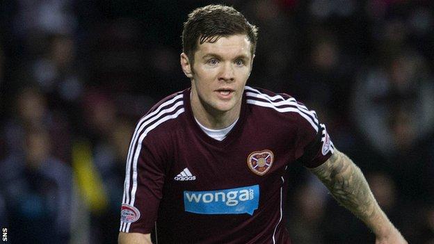 Hearts defender Darren Barr