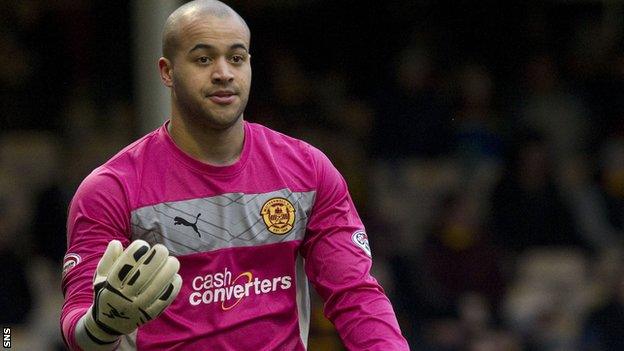 Motherwell goalkeeper Darren Randolph