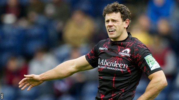 Edinburgh centre Nick De Luca made his comeback from a ban in Italy