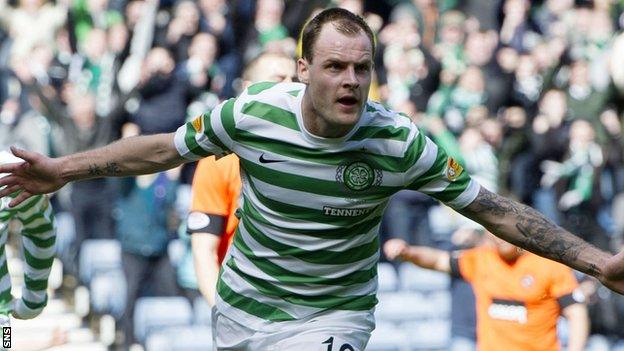 Celtic striker Anthony Stokes