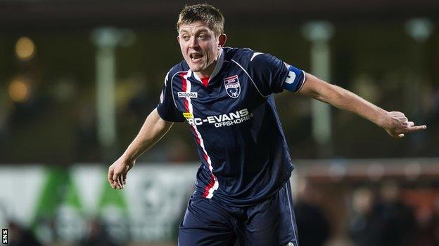 Ross County midfielder Richard Brittain