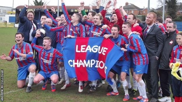 Ards celebrate promotion