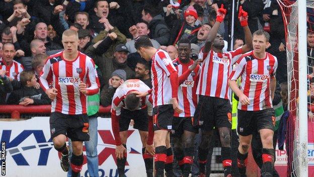 Brentford celebrate