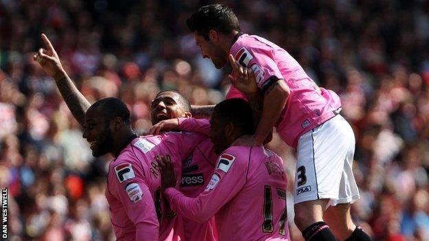 Notts County celebrate