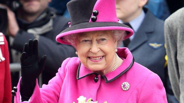 The Queen on 5 April 2013