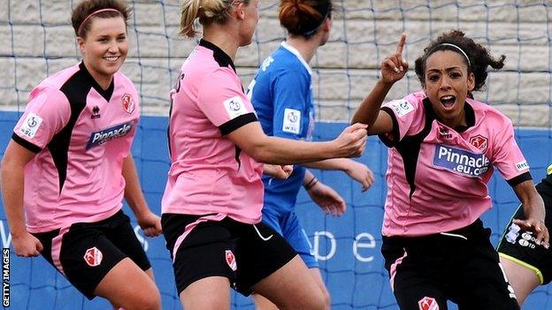 Lincoln celebrate their goal