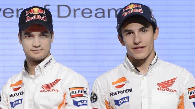 Dani Pedrosa and Marc Marquez