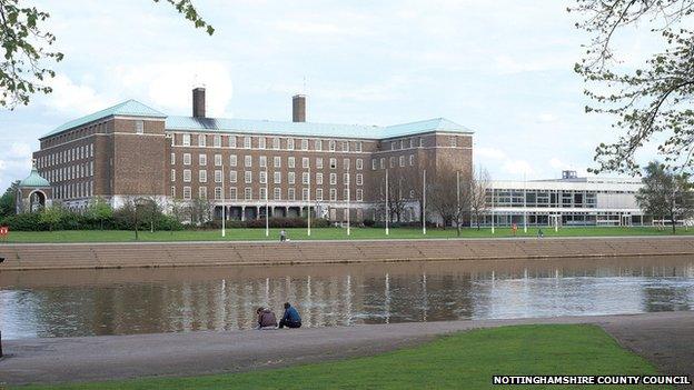 Nottinghamshire County Council's offices
