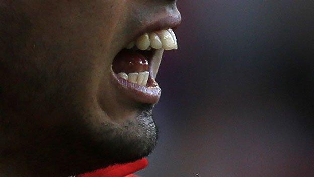 Luis Suarez's mouth