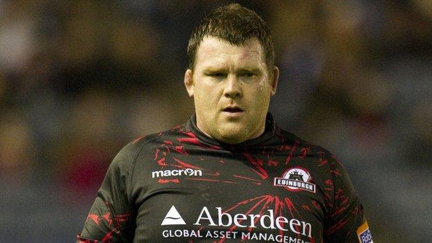 Edinburgh prop Allan Jacobsen