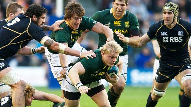 South Africa won at Murrayfield last year