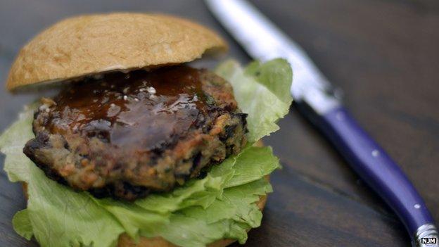 kidney bean burger