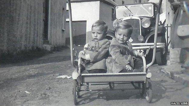 The Gibb brothers as children