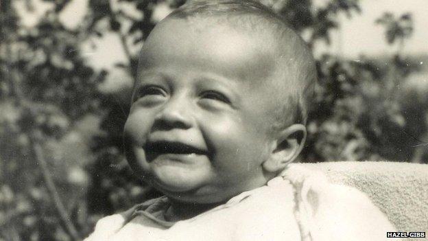 Robin Gibb as a baby