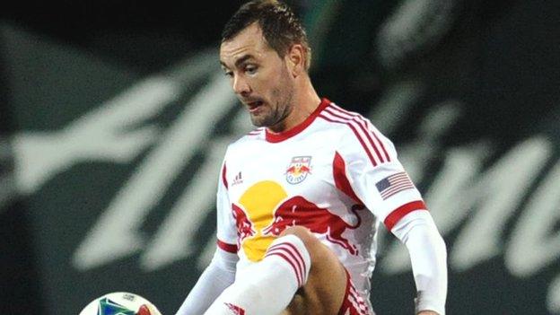 Jonny Steele in action for the New York Red Bulls