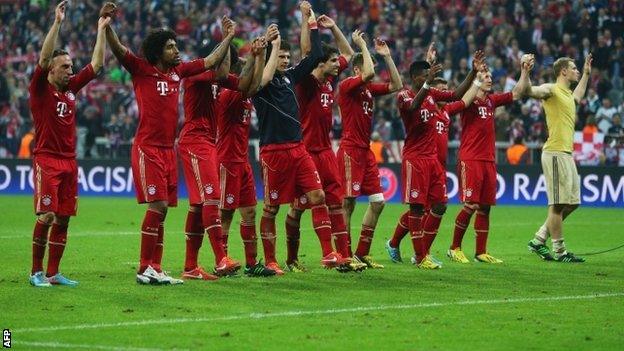 Bayern Munich celebrate