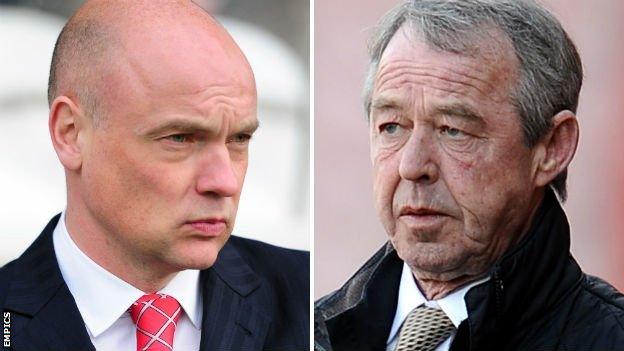 Uwe Rosler and Brian Flynn