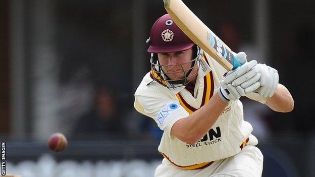 Alex Wakely top scored for Northants