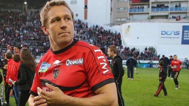 Former England fly-half and current Toulon number 10 Jonny Wilkinson