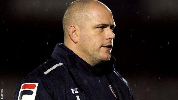 Morecambe manager Jim Bentley