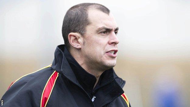 Former Albion Rovers manager Todd Lumsden