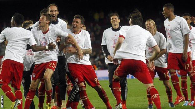 Bayern Munich celebrate