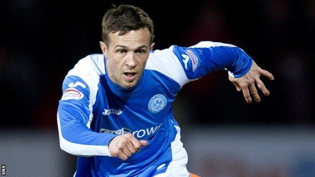 St Johnstone midfielder Chris Millar