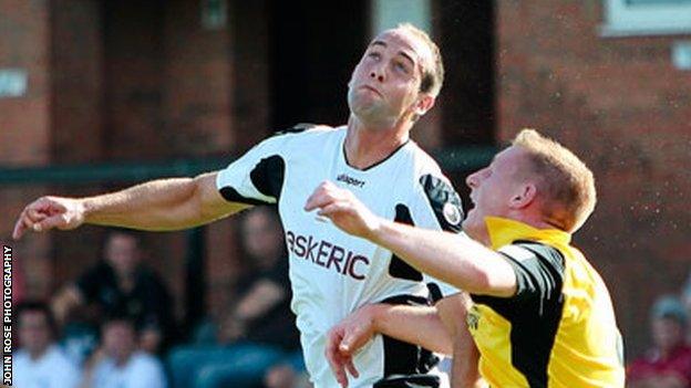 Robbie Matthews in action for Salisbury City