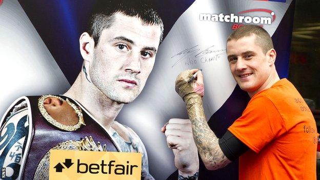 WBO world lightweight champion Ricky Burns