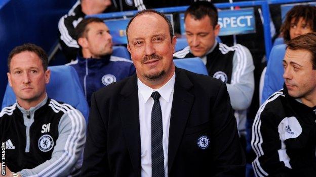 Chelsea manager Rafael Benitez