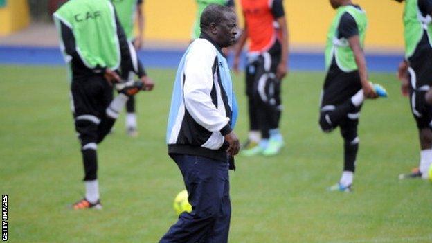 Botswana coach Stanley Tshosane