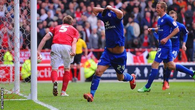 Leicester celebrate