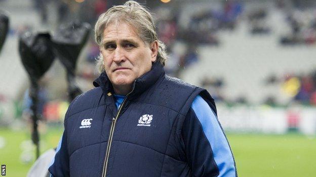 Scotland interim head coach Scott Johnson