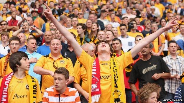 Newport County fans